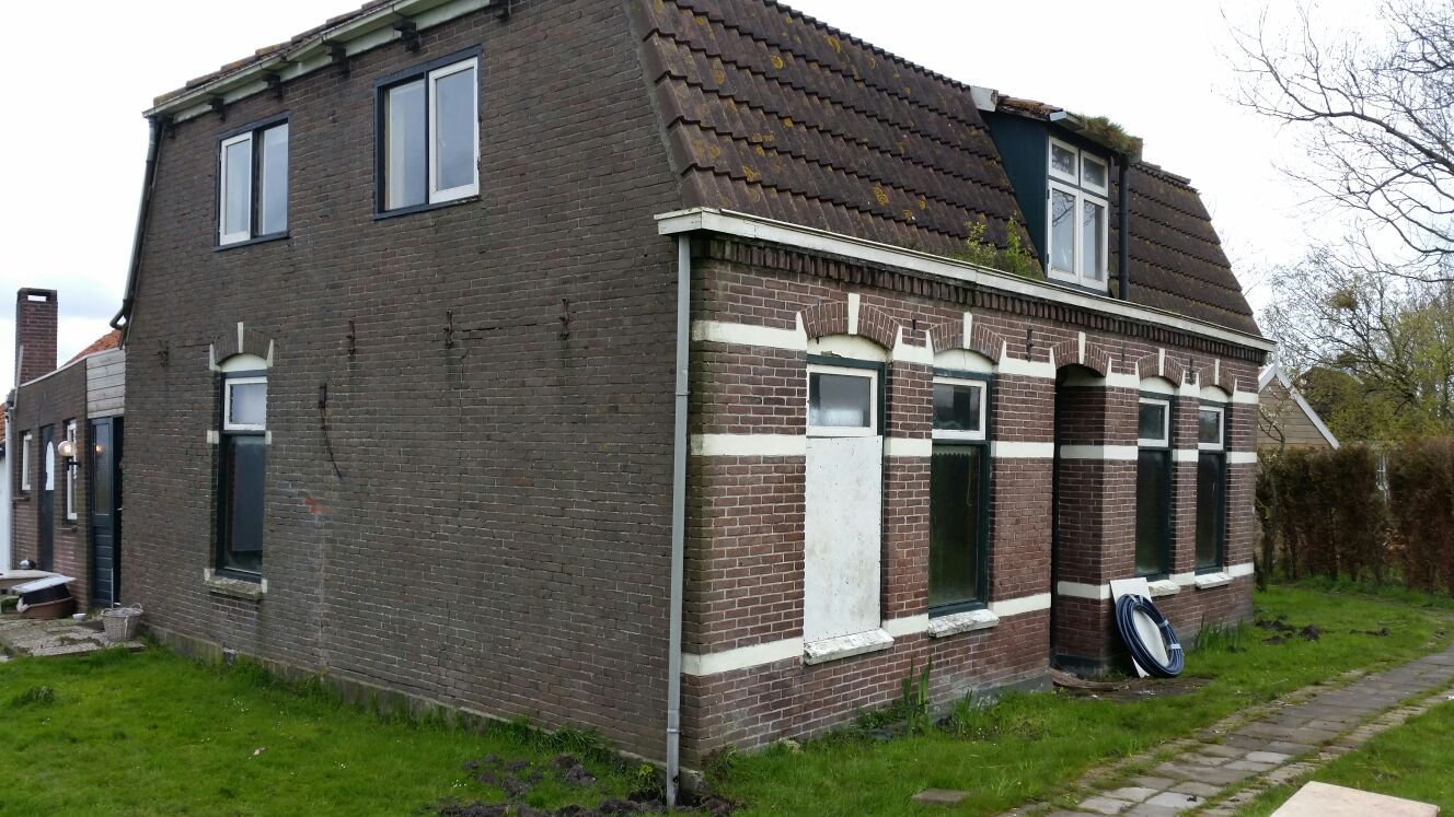 Herstellen verzakte aanbou